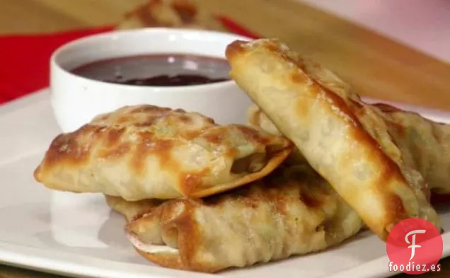 Rollitos de huevo con camarones