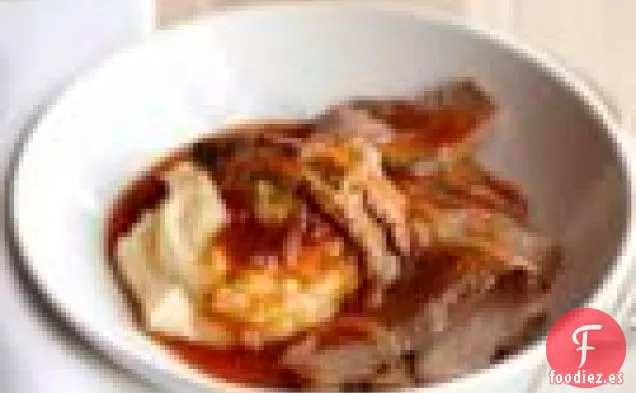 Ternera Estofada Con Salsa De Cerveza Y Cebolla