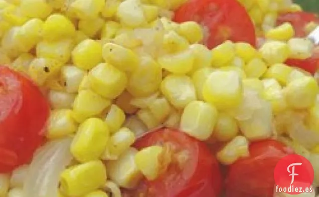 Maíz Frito y Cebollas de Papá