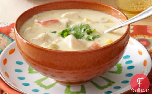 Sopa Mexicana De Pollo Y Maíz