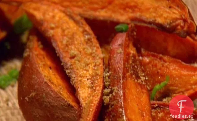 Patatas fritas con azúcar de arce y camote