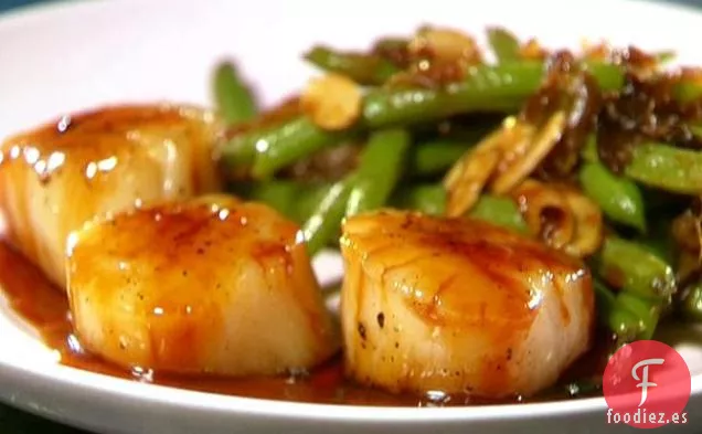 Vieiras Glaseadas Con Caramelo