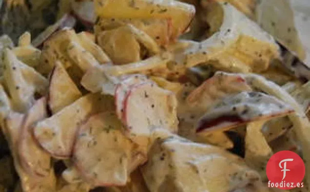 Ensalada De Rábano, Manzana Y Cebolla