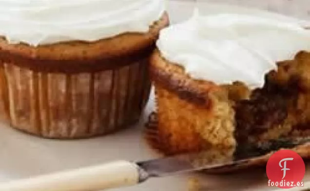Increíbles intermedios: cupcakes decadentes de caramelo y manzana