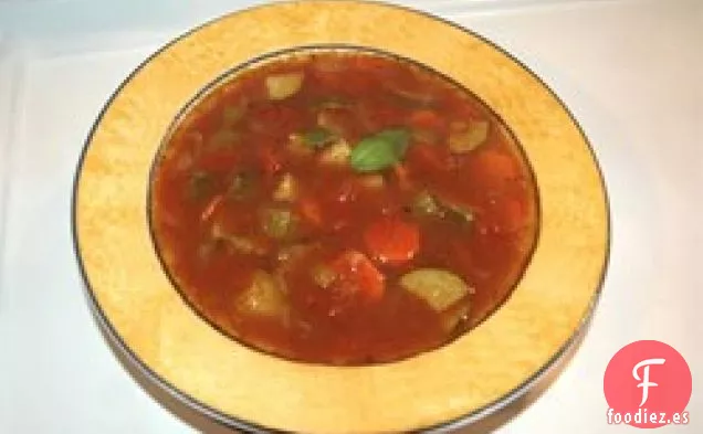 Sopa De Verduras Italiana Rápida