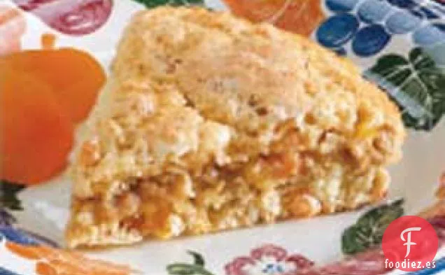 Bollos dorados de albaricoque