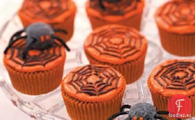 Cupcakes de arañas espeluznantes