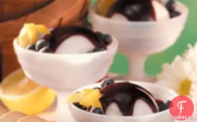 Salsa de Arándanos para Sorbete