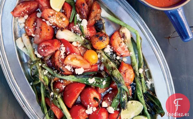 Ensalada de Tomate y Cebolleta a la Parrilla