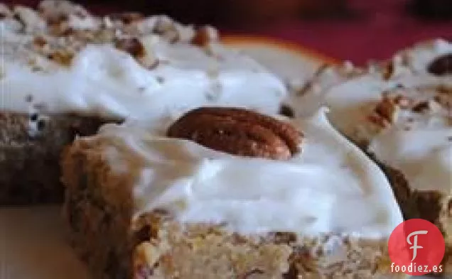 "Brownies" de calabaza y nueces