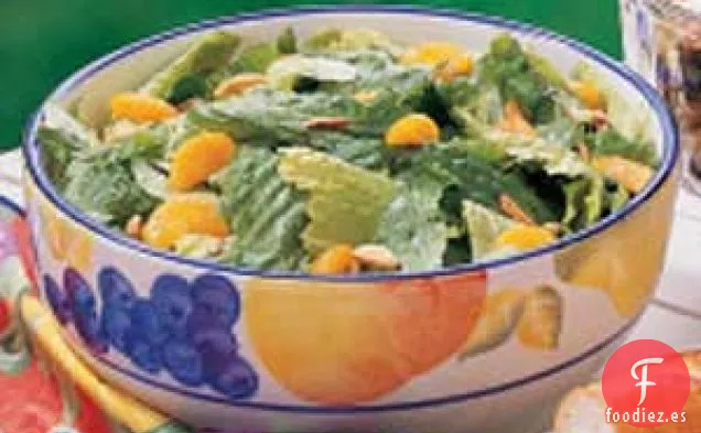Lechuga Romana con Naranjas y Almendras