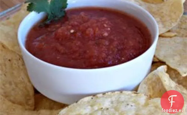 Auténtica salsa estilo restaurante mexicano