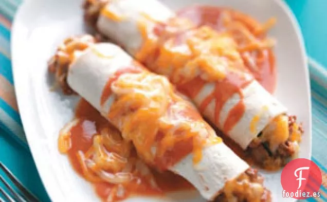 Enchiladas de carne con ajo
