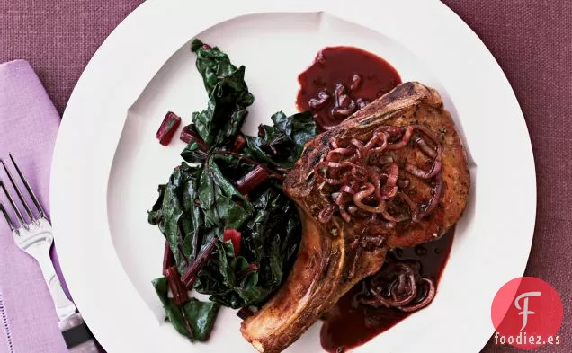 Chuletas de Cerdo con Chalotes