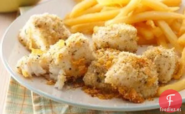 Nuggets de pescado fritos al horno