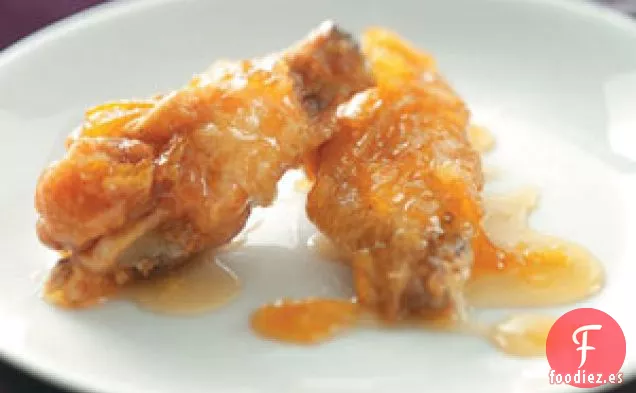 Alitas de pollo glaseadas con mermelada