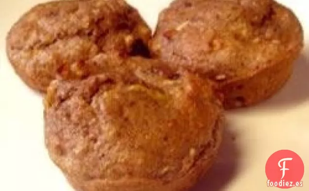Muffins de salvado de manzana bajos en grasa