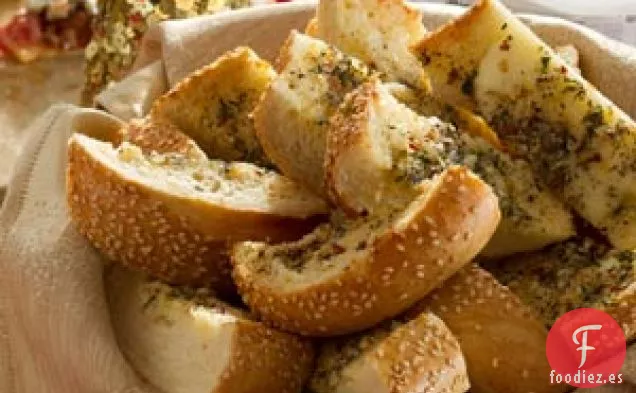 Pan de ajo crujiente