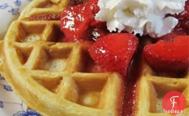 Waffles de avena con suero de leche