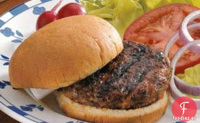 Hamburguesas De Carne A La Parrilla