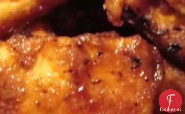 Rebanadas de tofu crujientes a la parrilla