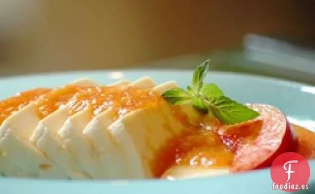 Tofu delicado en salsa de albaricoque y miel