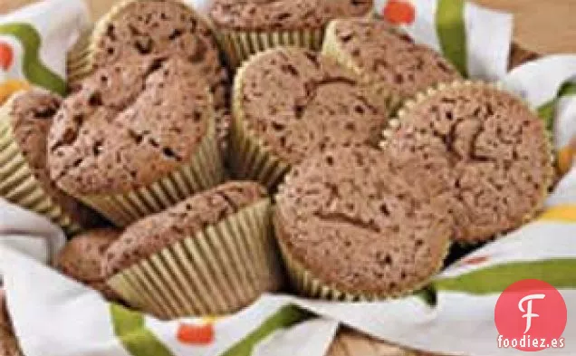 Cupcakes de ángel de chocolate y coco