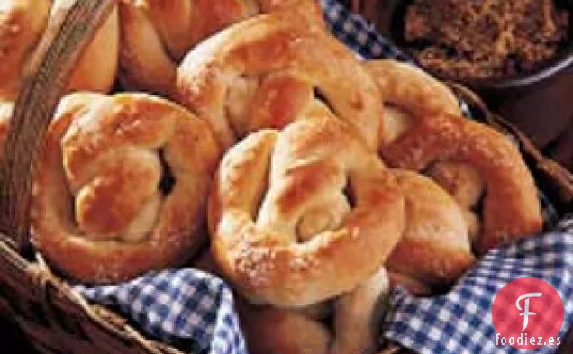 Pretzels blandos caseros