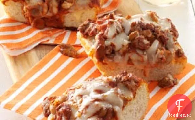 Pizza de pan francés