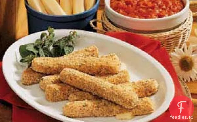 Palos de mozzarella