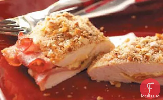 Pollo con costra de pretzel