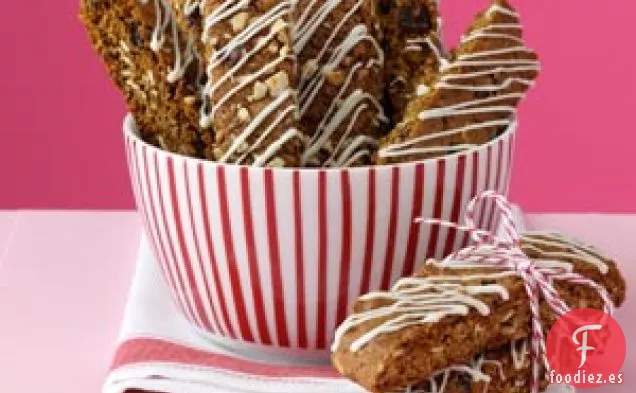 Biscotti de pan de jengibre y avellanas