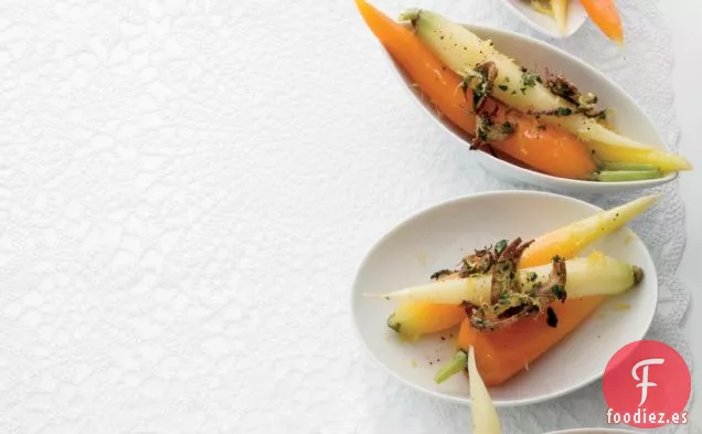 Zanahorias con Gremolata de Chalota Frita