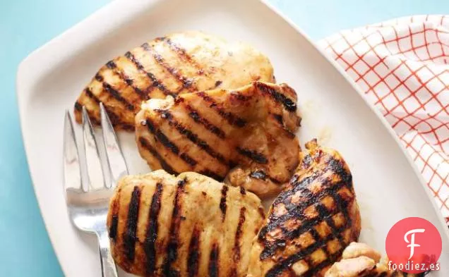 Pollo Asado Con Miel, Mostaza Y Cebolla Morada