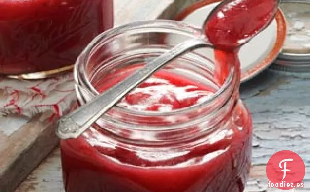 Salsa de manzana y arándanos
