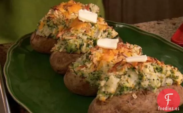 Patatas al horno Neelys dos veces aplastadas