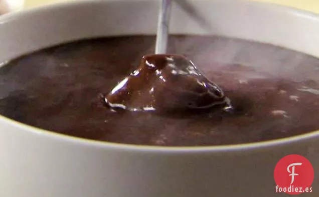 Fondue de chocolate salada