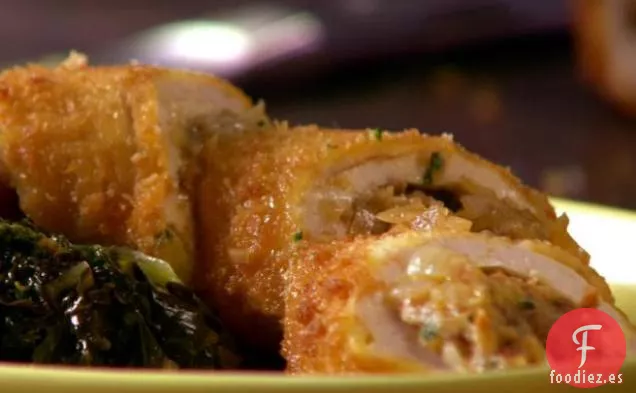 Rollitos De Pollo Con Chorizo Y Manchego