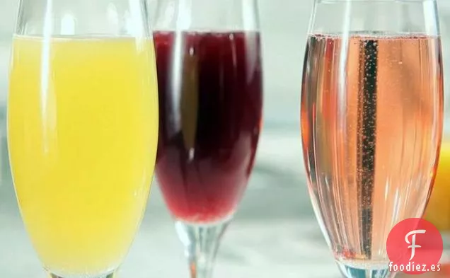 Barra de Jugo Espumoso (Arándano-Melocotón, Manzana-Arándano y Naranja-Piña)