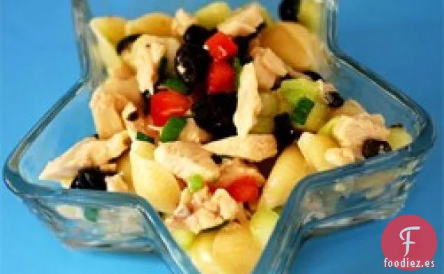 Ensalada De Pasta Con Pollo Y Verduras