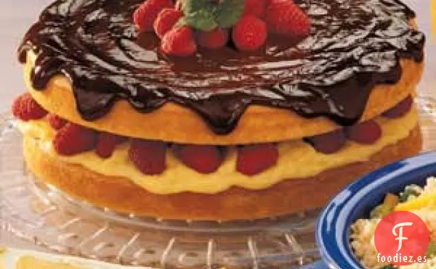 Pastel De Crema De Frambuesa