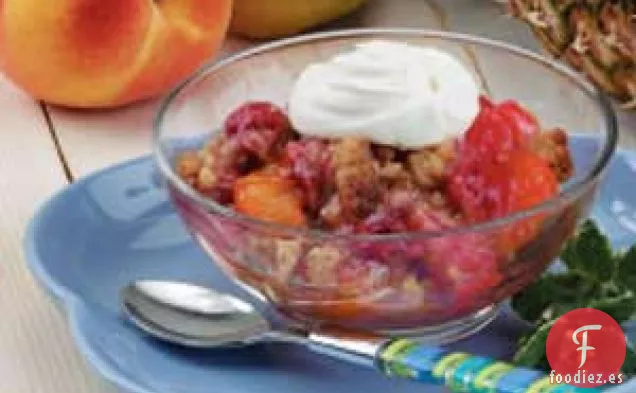 Crujiente de seis frutas