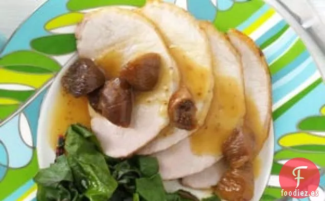 Lomo De Cerdo Asado Con Salsa De Higos