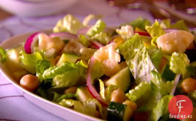 Ensalada de garbanzos y calabacín