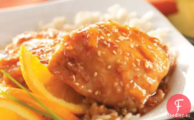 Pollo Con Naranja Y Sésamo