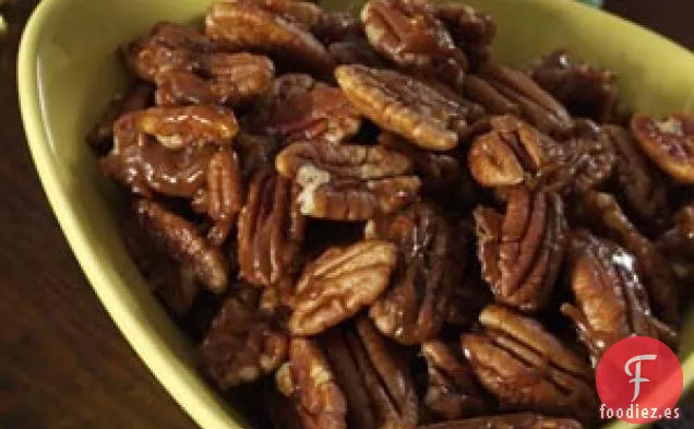 Nueces confitadas con especias de calabaza
