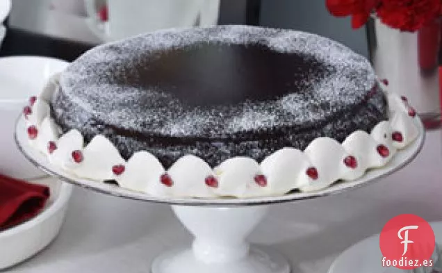 Pastel de chocolate amargo sin harina