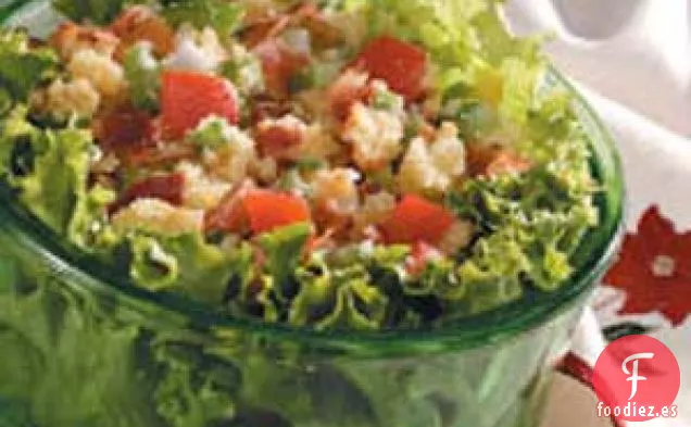 Ensalada de pan de maíz para dos