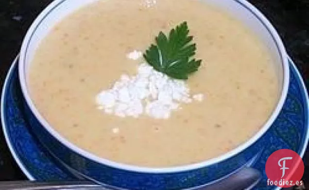 Sopa de batata y manzana