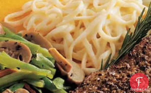 Linguine con dos quesos